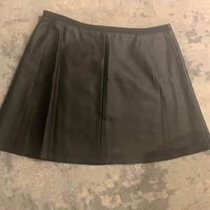 Faux leather mini skirt